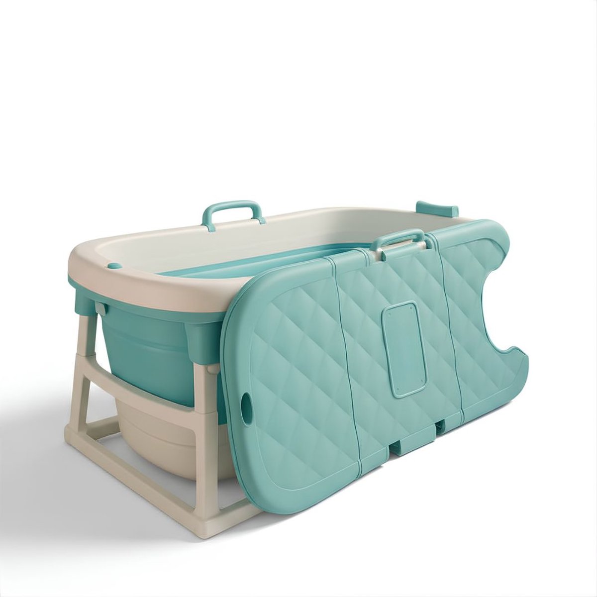 Lìon® Opvouwbaar Bad - Grote Maat - Zitbad - Foldable Bath - Blauw - 138cm x 62cm x 52cm