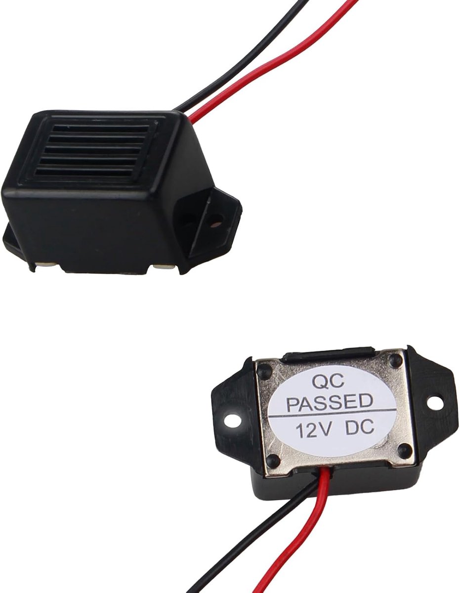 DC 12V 85dB Mini Electronic Alarm Summer Buzzer 12V Compact Constant Siren for Versatile Applications Flash Warning - ShopVlot