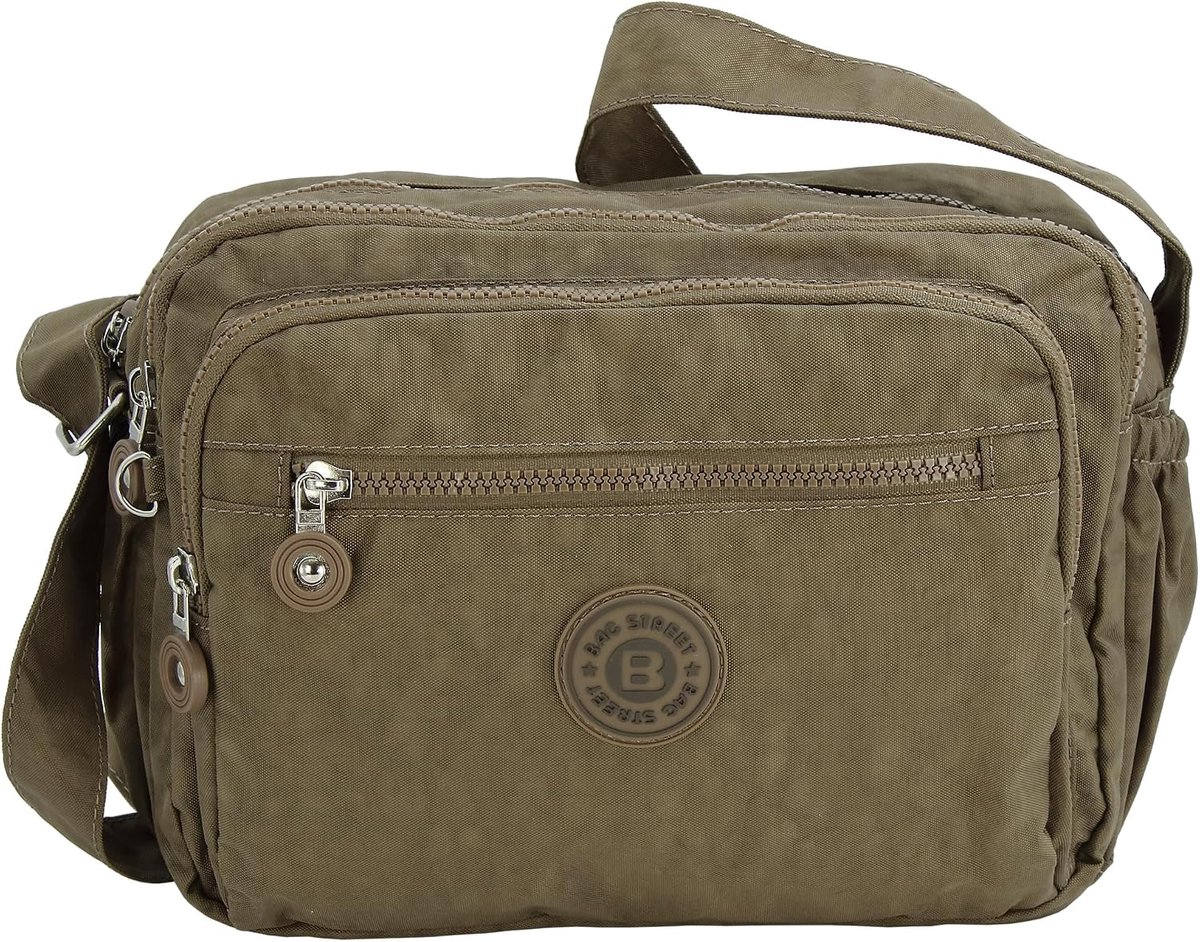 BAG STREET Shoulder Bag Ladies Crossbody Bag Lightweight Nylon Leisure Bag Many Compartments Sporty Casual Hobo - ShopVlot