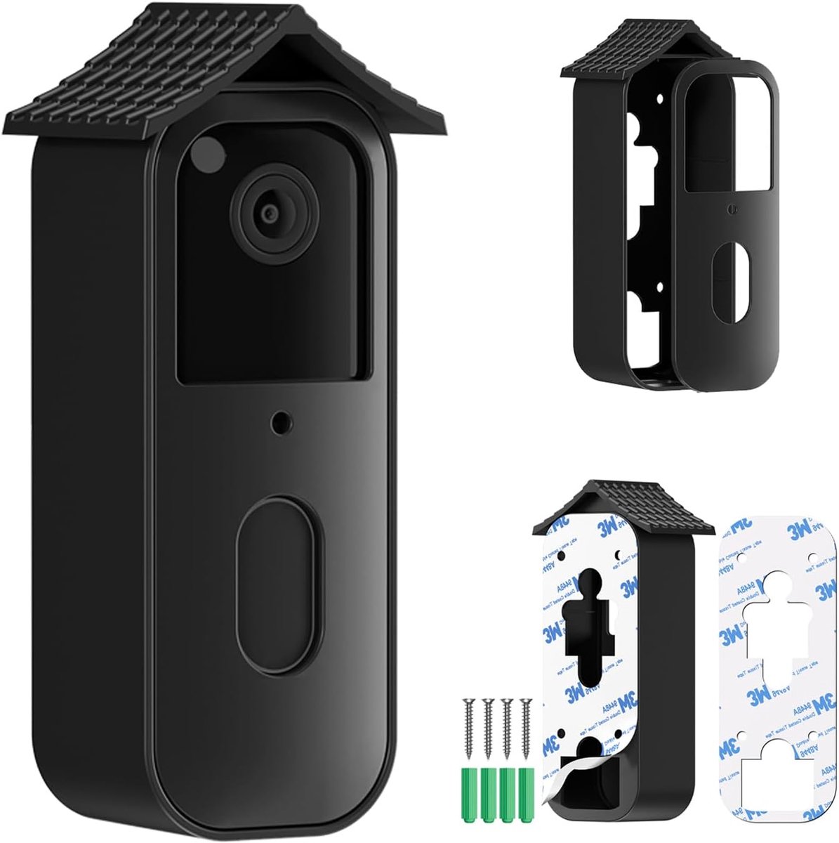 Blink Doorbell Attachment, Self Adhesive Door Mount for New Blink Video Doorbell 2nd Generation, Simple 2-Way - ShopVlot