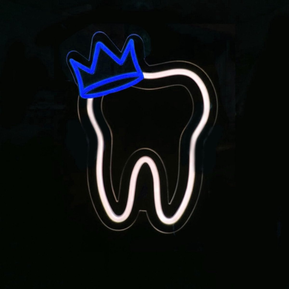 Neonbord tandheelkunde 35x27CM - LED verlichting - herkenbaar ontwerp - trekt klanten aan - ShopVlot