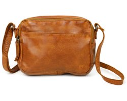 Bear Design Kleine Crossbodytas / Schoudertas Dames - Leer - Irem - Cognac