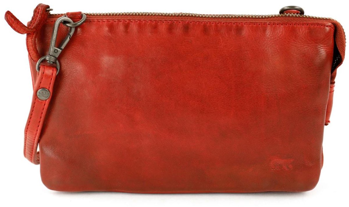 Bear Design Uma Crossbodytas Kleine Dames - Leer - Rood