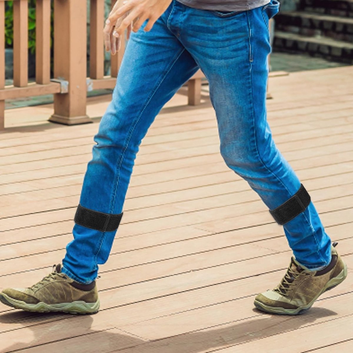 3 Paar Enkelsluitingen met Klittenband voor Hiking, Fietsen en Militaire Uniformen - Elastische Bevestigingen voor Comfort en Ondersteuning