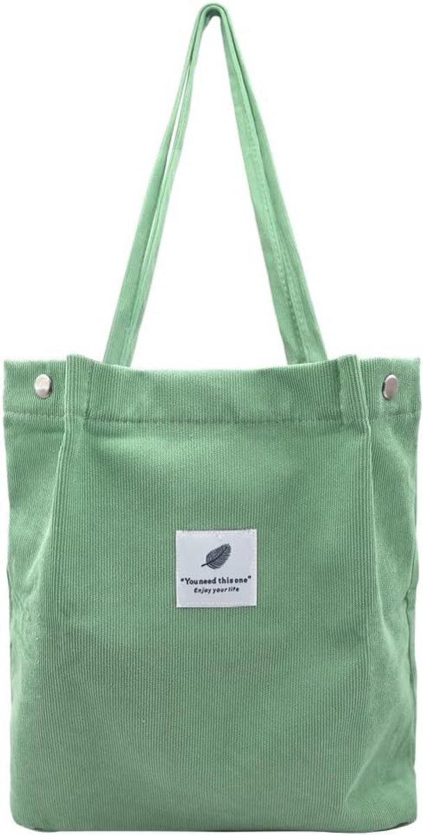 Ribbelvelvet Schoudertas met Grote Capaciteit voor Vrouwen - Ideaal voor Winkelen, School en Reizen met Kleurrijke Lijnen