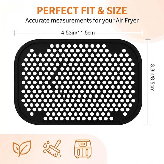 Herbruikbare Siliconen Splash Guards voor Airfryer - Geschikt voor Ninja Double Stack XL SL400EU en SL300EU, Perfecte Accessoires voor Gezond Koken — afbeelding 5