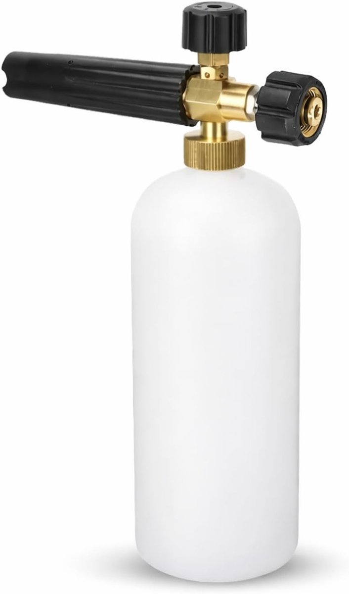 Verstelbare Schuimlans voor Hogedrukreiniger met M22 Connector en 1 Liter Capaciteit, Ideaal voor Auto- en Tuinreiniging