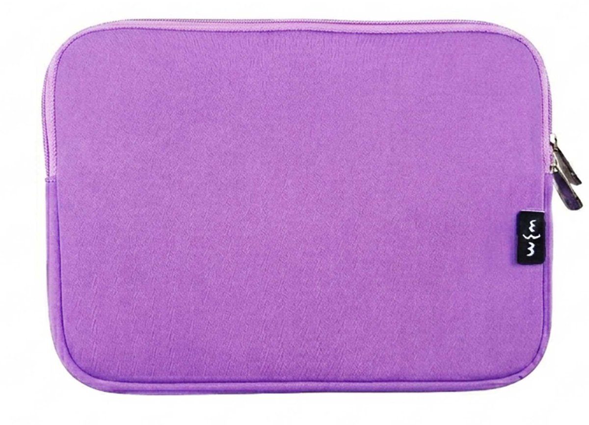 Laptop sleeve 13-15 inch - paars neopreen - waterbestendig - perfecte bescherming voor je laptop - ShopVlot