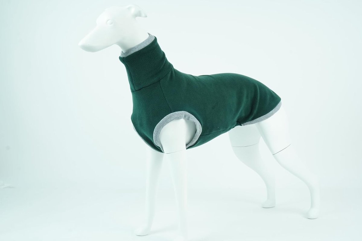 Winter Sweatshirts voor Honden, Fleece Coltruien en Gebreide Truien voor Grote Rassen, Comfortabele Hondenkleding (Groen, XL)