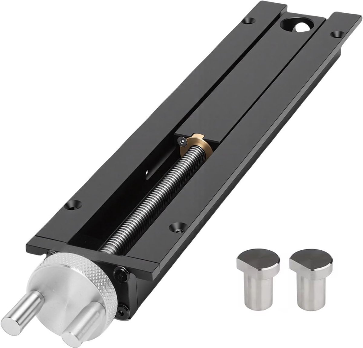 Bankschroef 110 mm - Aluminium met roestvrijstalen schroef - Snelspanklem voor kolomboormachine - ShopVlot