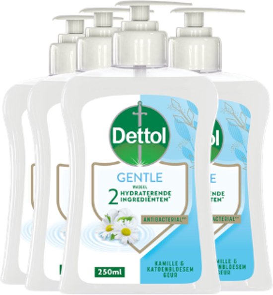 Dettol Handzeep - Extra Care Gevoelige en Normale Huid Lotus & Kamille 250ml x4