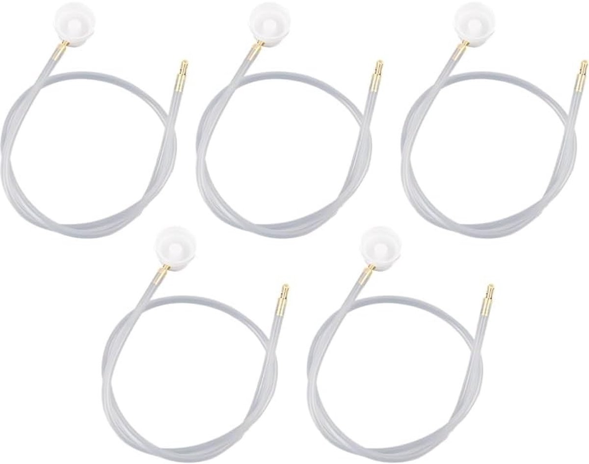 Set van 5 Holle Probes voor Spuitbussen, 60 cm Verlengstuk met Flexibele Capillaire Buis voor Precisie, Ideaal voor Schoonmaken en Schilderen met 360° Spuitmond