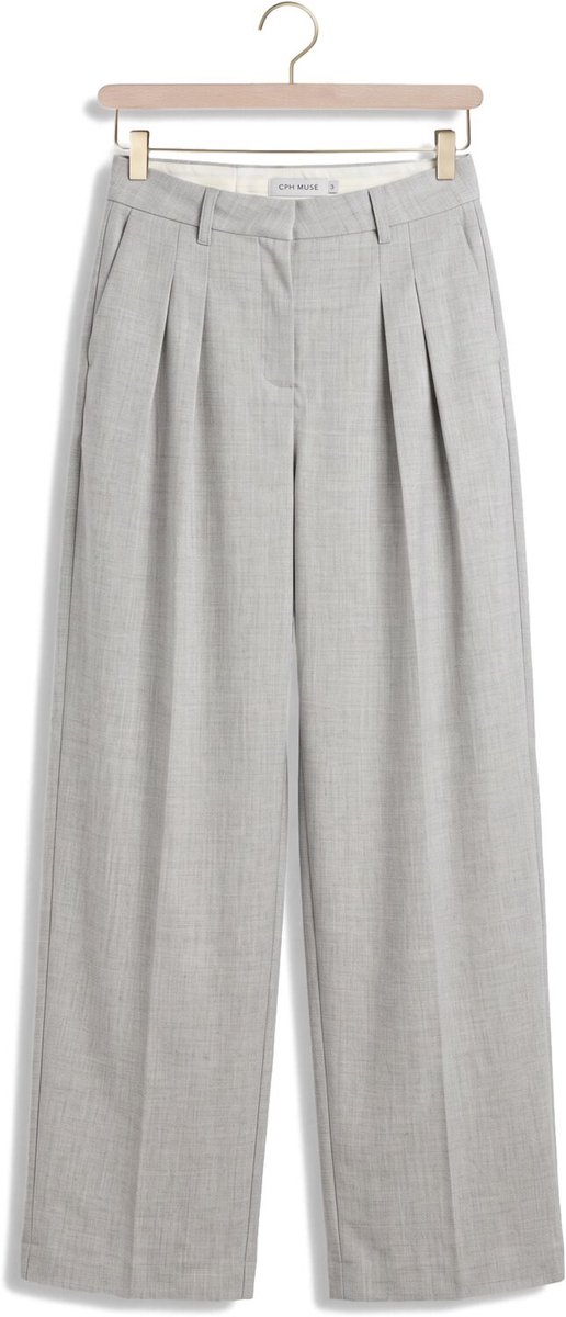 Copenhagen Muse Cmtailory-pant Broeken Dames - Lichtgrijs - Maat S