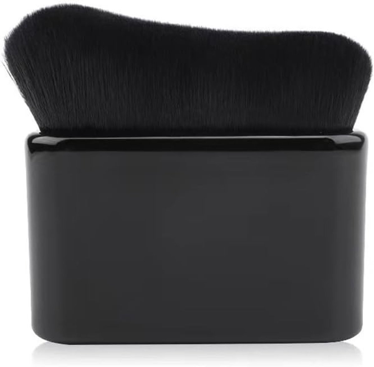 Grote platte borstel voor zelfbruiner, poederfoundation en crèmeblush - ideaal voor vloeibare make-up en bronzer