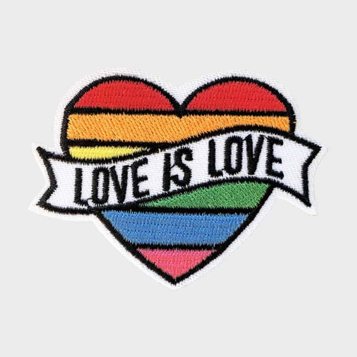 Patchy® – Love = Love Strijk Embleem Patch 7.2 x 5.6 cm