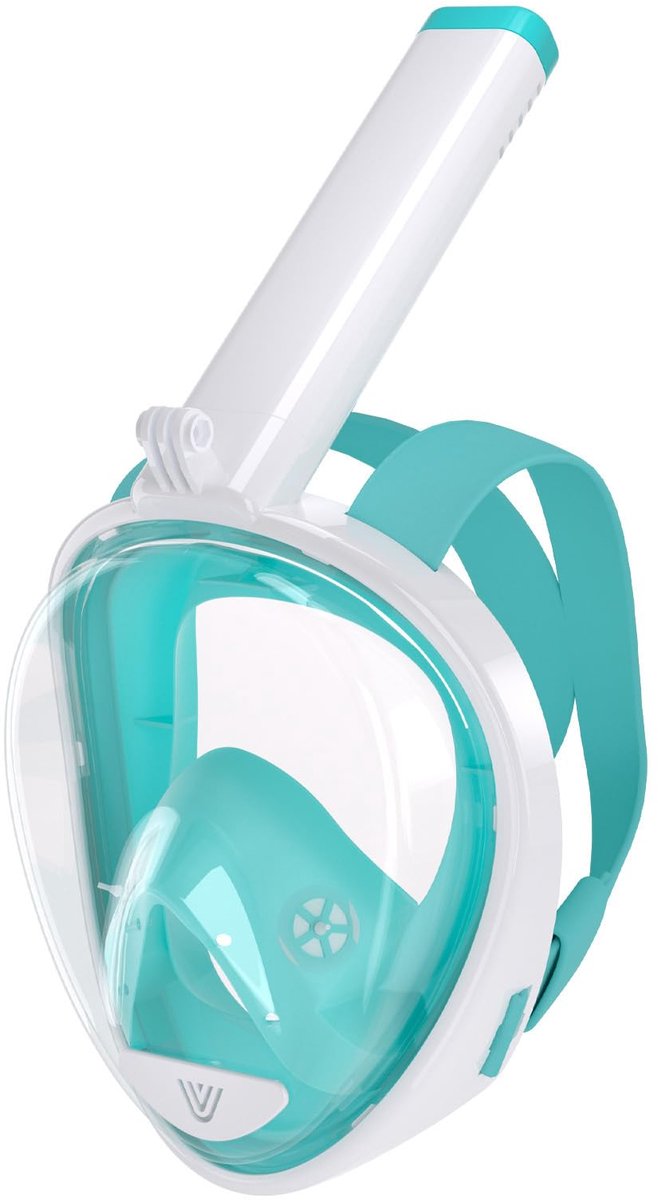 Snorkelmasker Full Face L/XL - 180° Breedbeeld - Anti-condens en Anti-lek Technologie - Ideaal voor Onderwateravonturen - ShopVlot