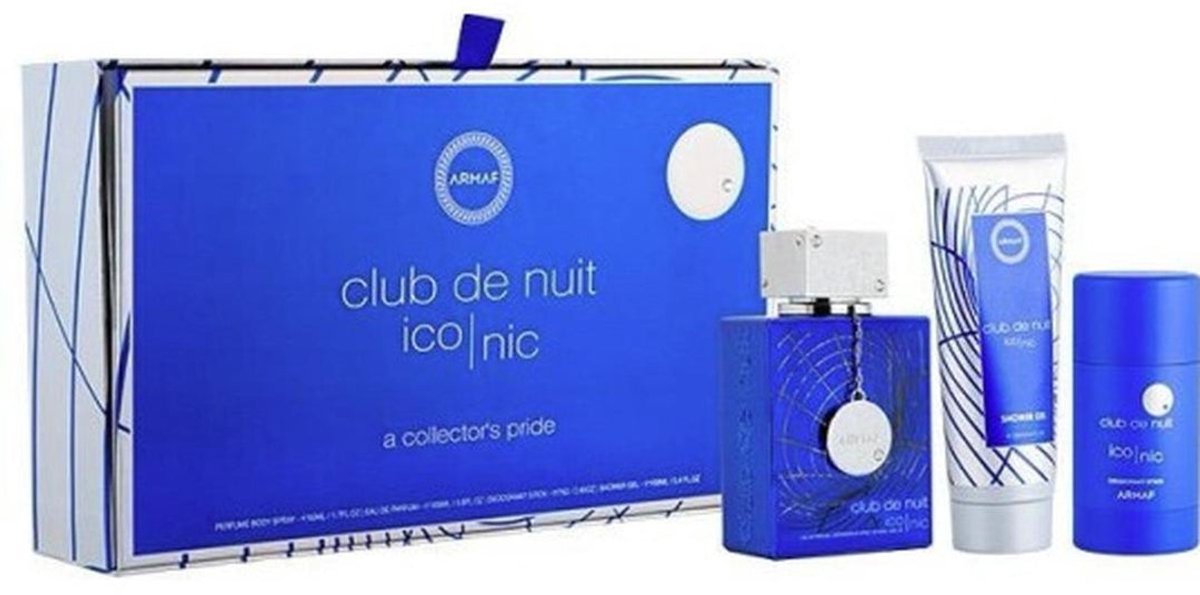 ARMAF ARMAF CLUB DE NUIT BLUE ICONIC DÁRKOVÁ SADA EDP 105 ML, SPRCHOVÝ GEL 100 ML A DEOSTICK 75 G 105ML