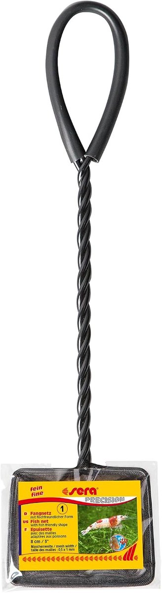 Vangnet Aquarium - Visnet Schepnet - Vissen Vangen - Fijne Maat - 20 cm - Zwart — afbeelding 2