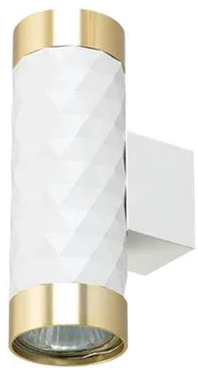 Wandlamp GU10 LED Glamour DUO rond wit+goud