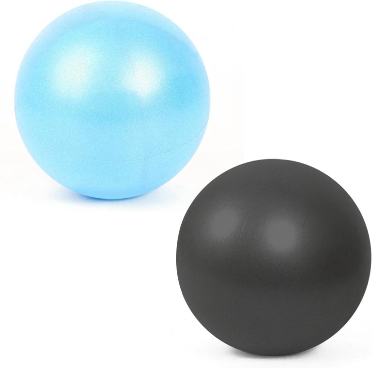 Set van 2 Zachte Pilates Ballen van 22-25 cm voor Yoga, Abdominale Training, Schoudertherapie en Core Versterking in Huis, Gym en Kantoor