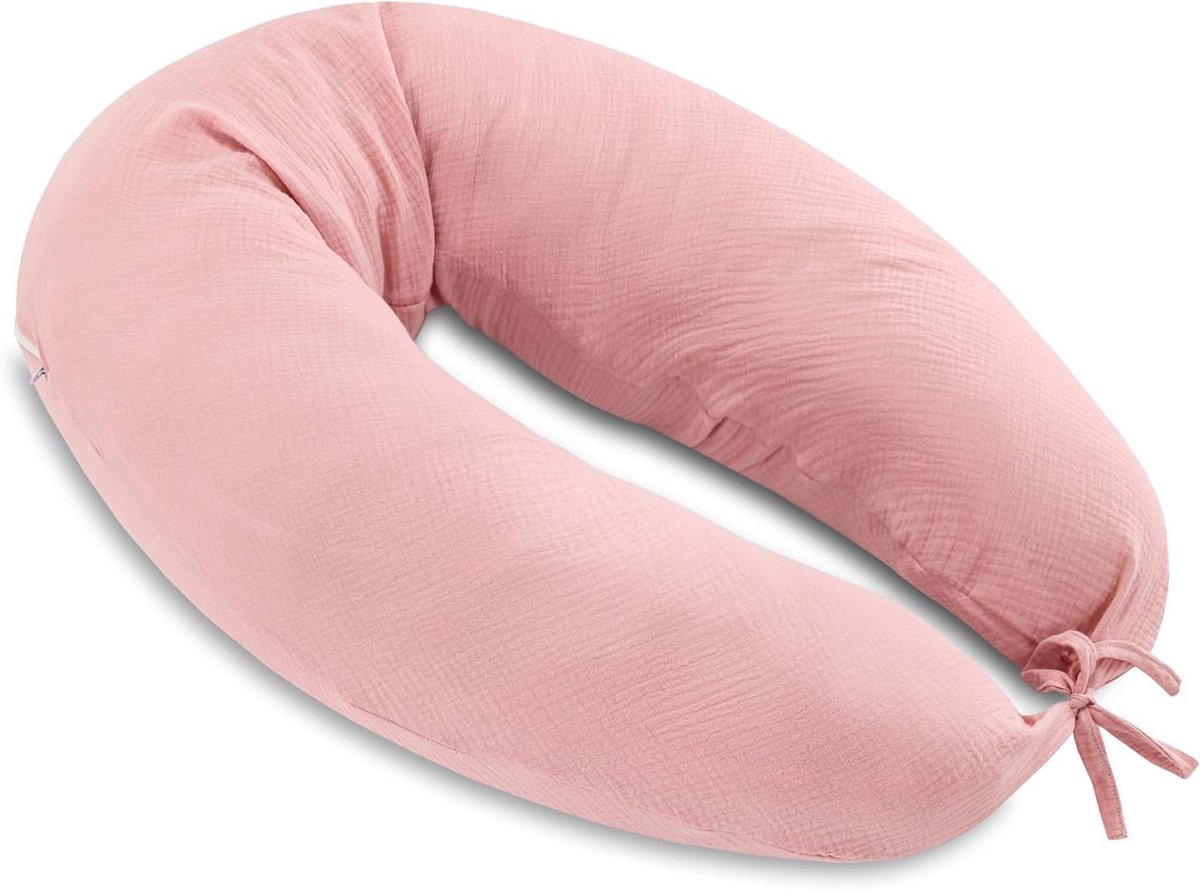Zwangerschapskussen - Lichaamskussen - Comfortabel slapen - Ergonomisch ontwerp - 190 cm - Mousseline