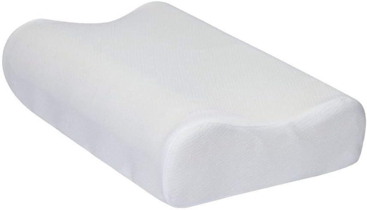 Allvia® Anti Snurk Kussen - Anti Snurk - Apneu Kussen - met Wasbare Hoes - Anti-Nekpijn en Schouderpijn - Wit - 50cm x 30cm x 10cm