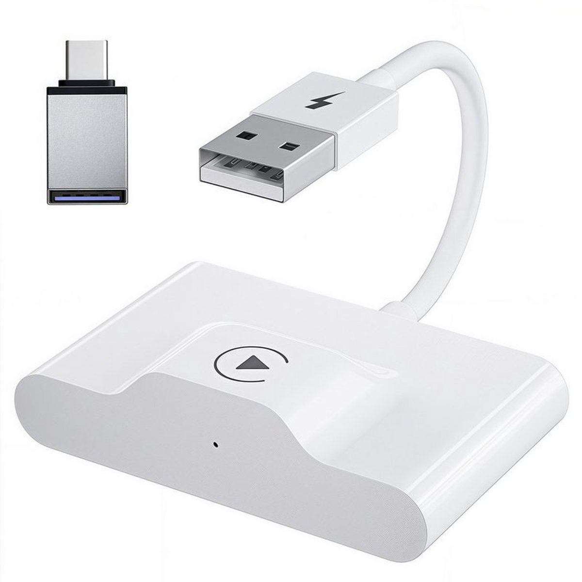 Draadloze CarPlay-adapter, CarPlay-adapter Geschikt voor in de auto, Bluetooth/Wi-Fi-adapter Geschikt voor Apple.