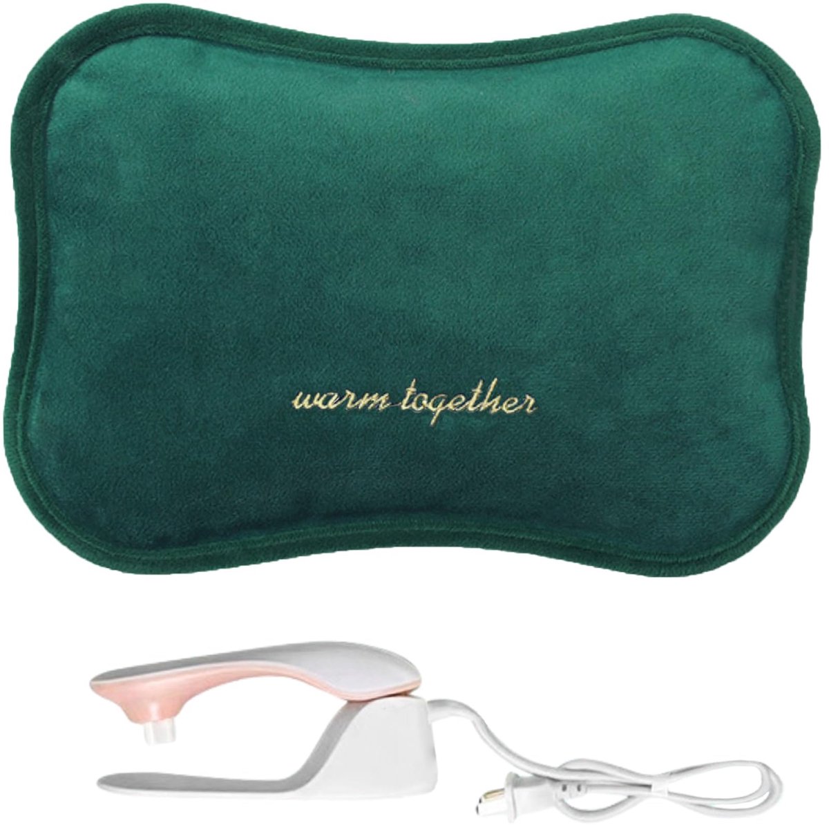 elektrische warmwaterkruik - draagbaar - temperatuurregeling - perfecte bedwarmer voor rug en buik - ShopVlot