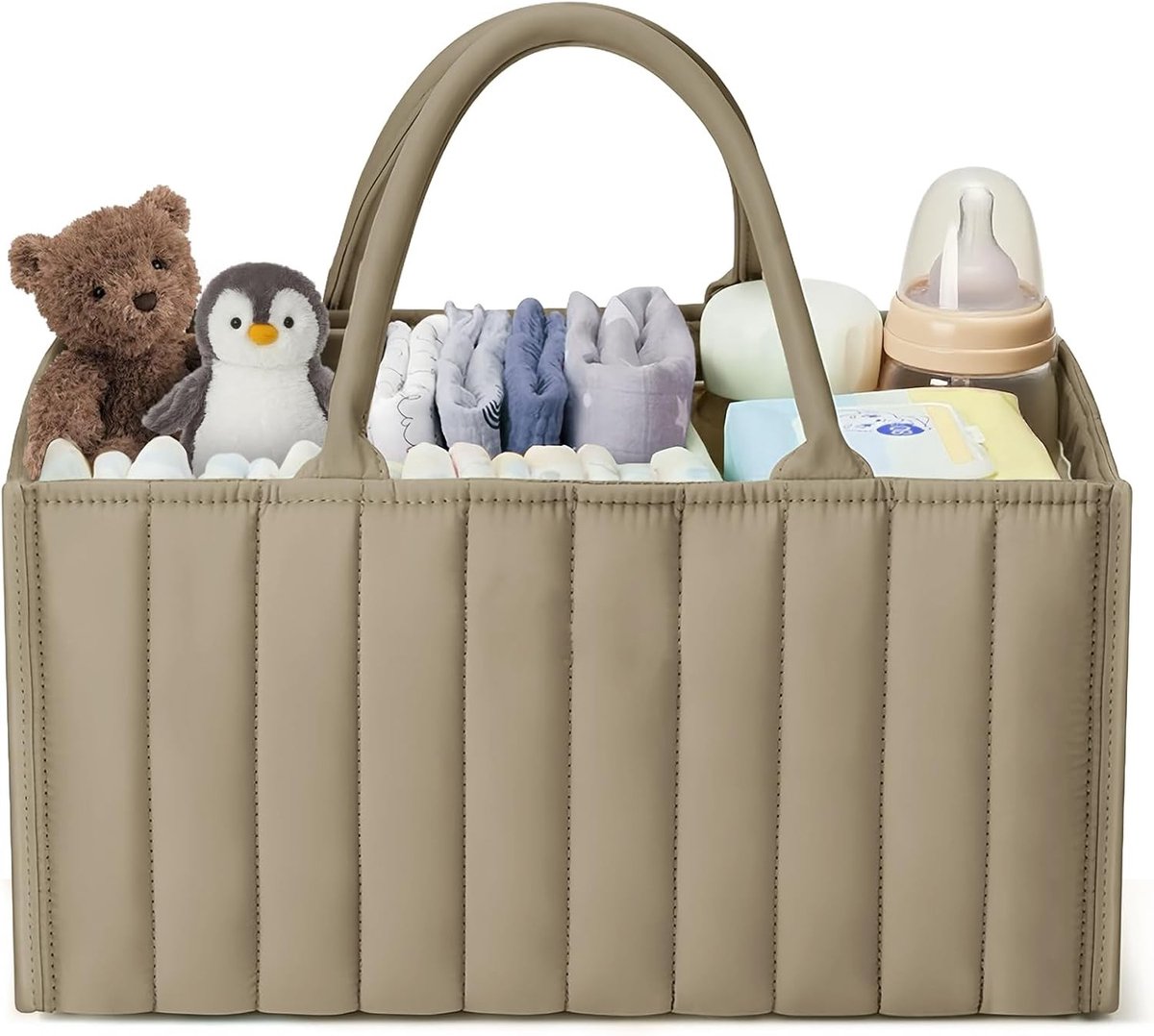 Baby luiertas, opbergorganizer voor luiers, vouwbare tas met vakken, ideaal voor aanstaande moeders en baby's