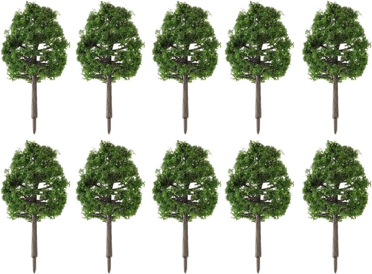 20 Stuks Kunstmatige Bomen voor Architecturale Modellen - Imitatie Landschap Bomen 9CM voor Diorama's en Miniatuurlandschappen
