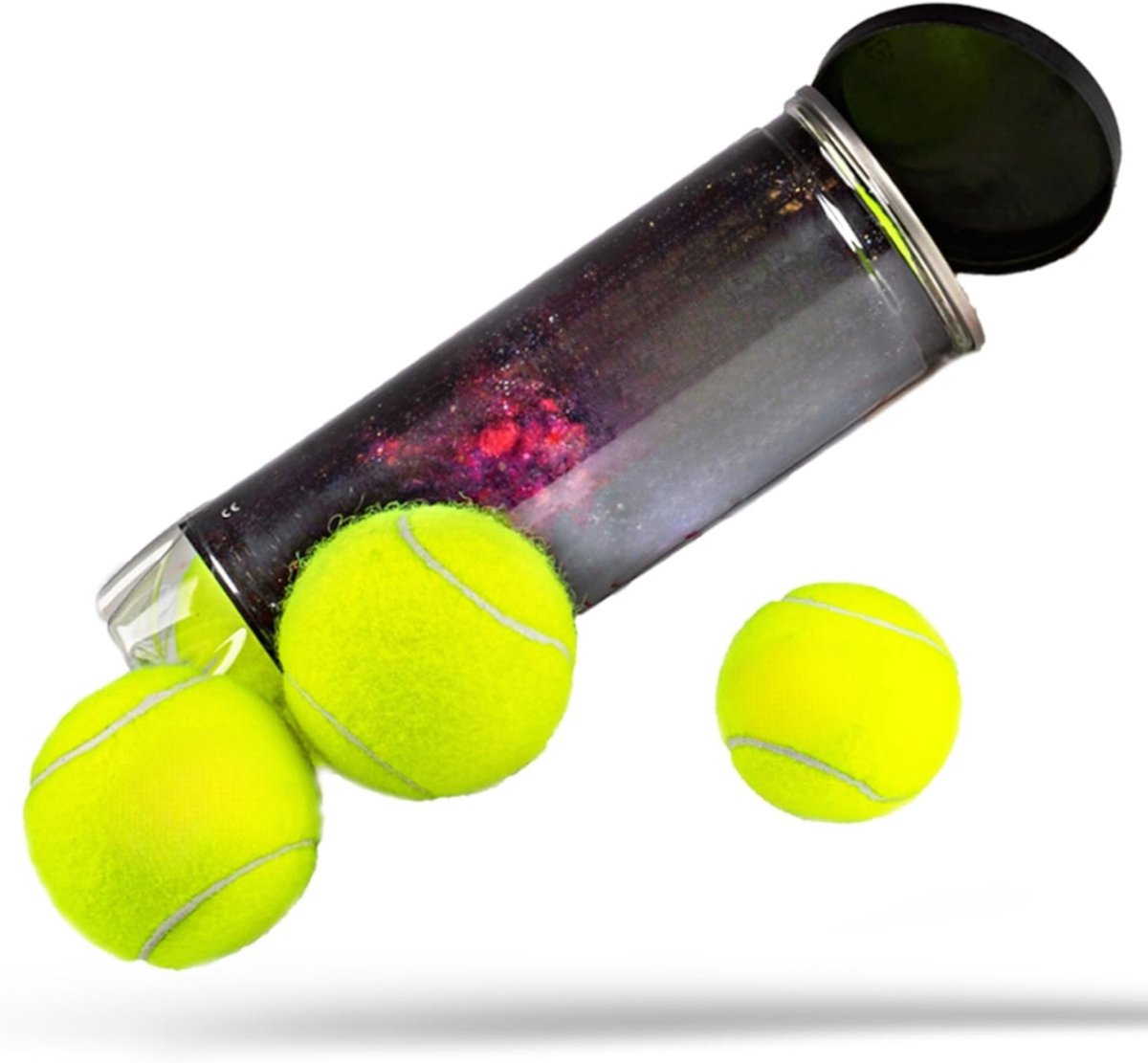 Allvia® Padel Ballen - Padel - Padel Grip - Geschikt voor Officiële Wedstrijden - Set van 3 - Geel - 24cm x 24cm x 14cm