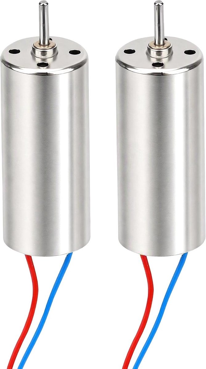 2 Stuks 8.5x20mm Coreless Motor voor RC Drone en Quadcopter - 3-5V, 0.15A, 35000-50000RPM, Ideaal voor DIY Projecten