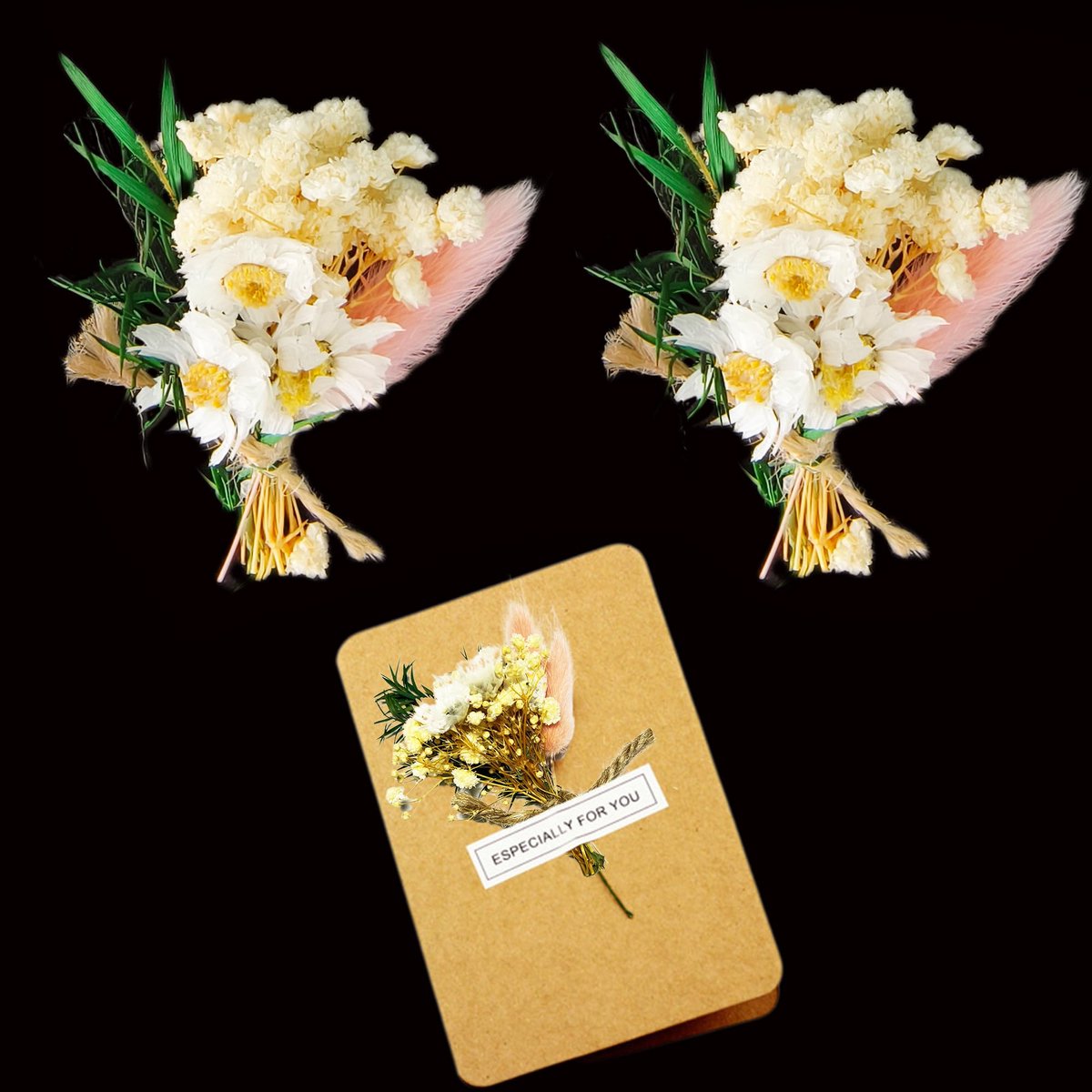 Syiyunran Mini droogbloemen, knutselen, gedroogde bloemen, boeket - ShopVlot