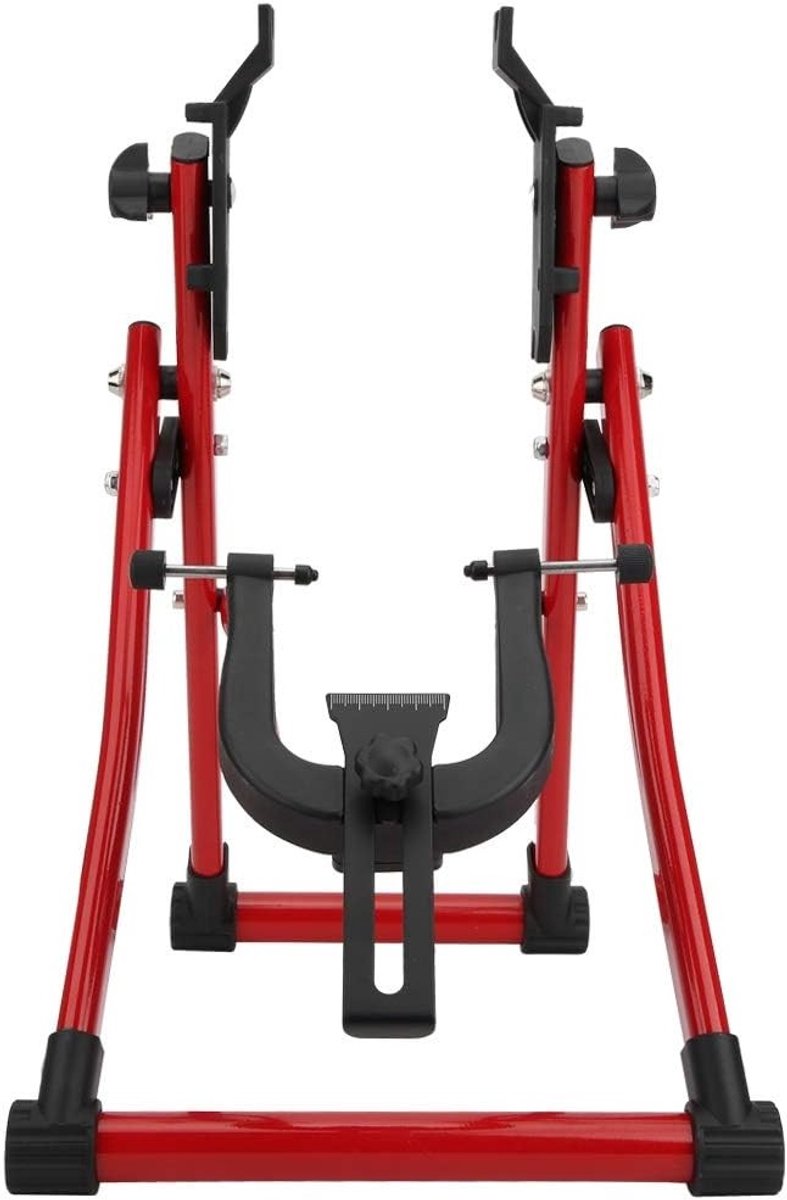 Fietsvelgen Center Stand, Rode Aluminium Legering, Handige Fietsreparatietools voor Mountainbikes, Racefietsen en Vouwfietsen