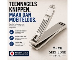 Seki Edge SS-107 Robuuste Teennagelknipper – Speciaal voor Teennagels – Krachtige Hefboom – Japans RVS – Met 5 jaar Extra Garantie