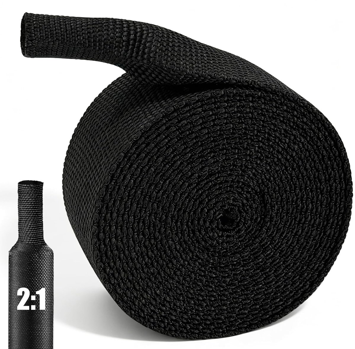 3 Meter Warmte Krimpbuis 2:1 Diameter 8 mm, Flexibele Gevlochten Slang voor Kabelisolatie, Kabelbundeling en Markering, Verkocht per Meter