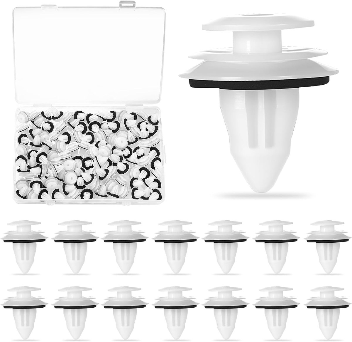 110pcs Car Fixing Clips, Door Panels Clips, Plastic Fixing Clips for Door Trim, Car Panels, Bumpers, Mudguards, Body - ShopVlot