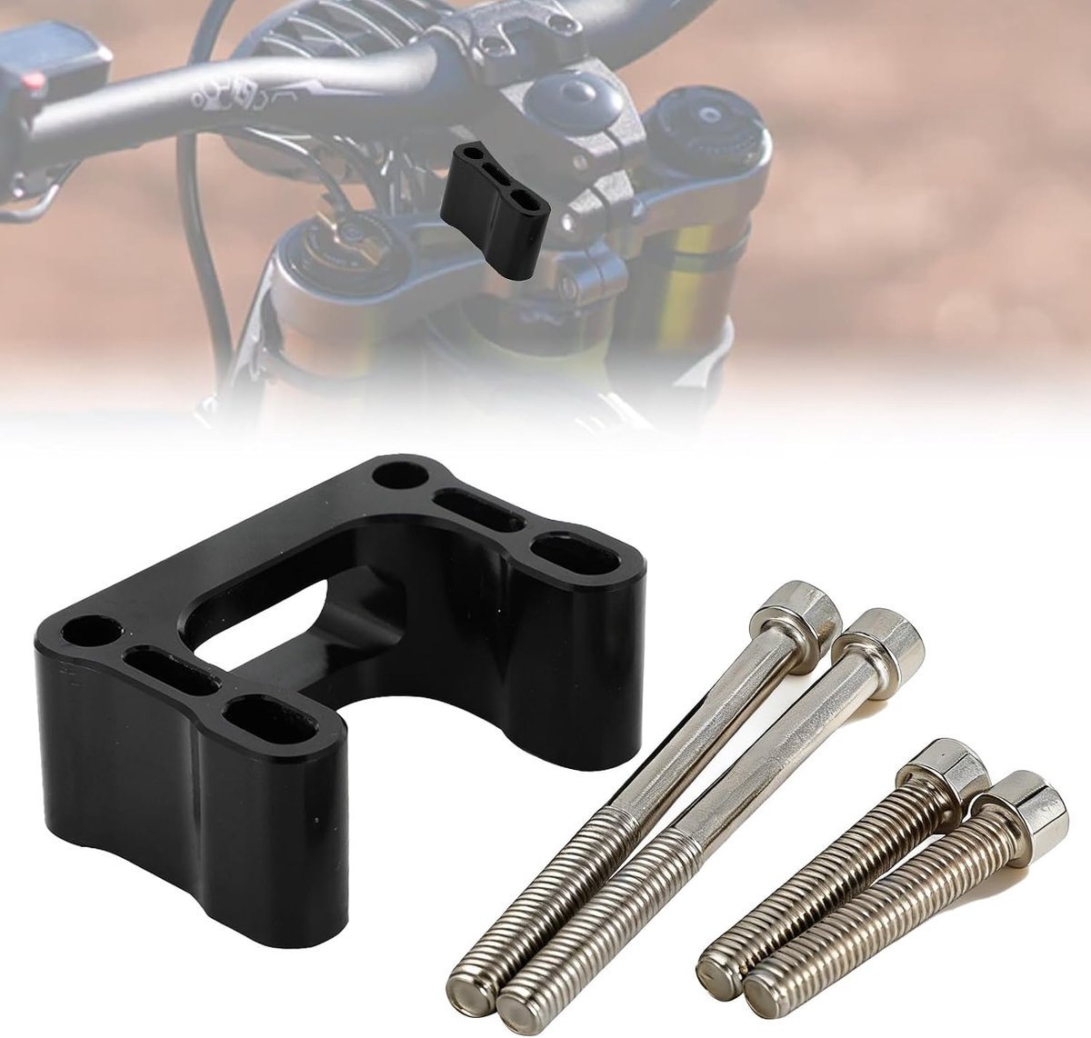 15mm Dirt Bike Handlebar Riser for Surron, Motorcycle Handlebar Mount Clamp Riser for Sur Ron Light Bee X S/X/LBX/L1E - ShopVlot