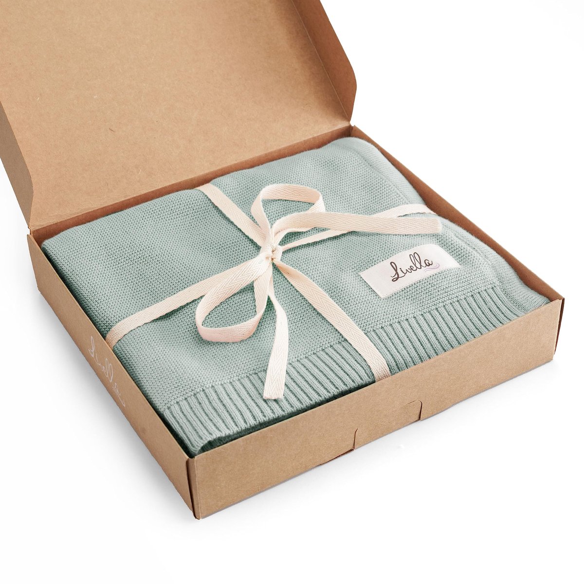 Livella Babydeken van 100% biologisch katoen, superzacht en ademend gebreide premium babydeken, ideaal voor de zachte - ShopVlot