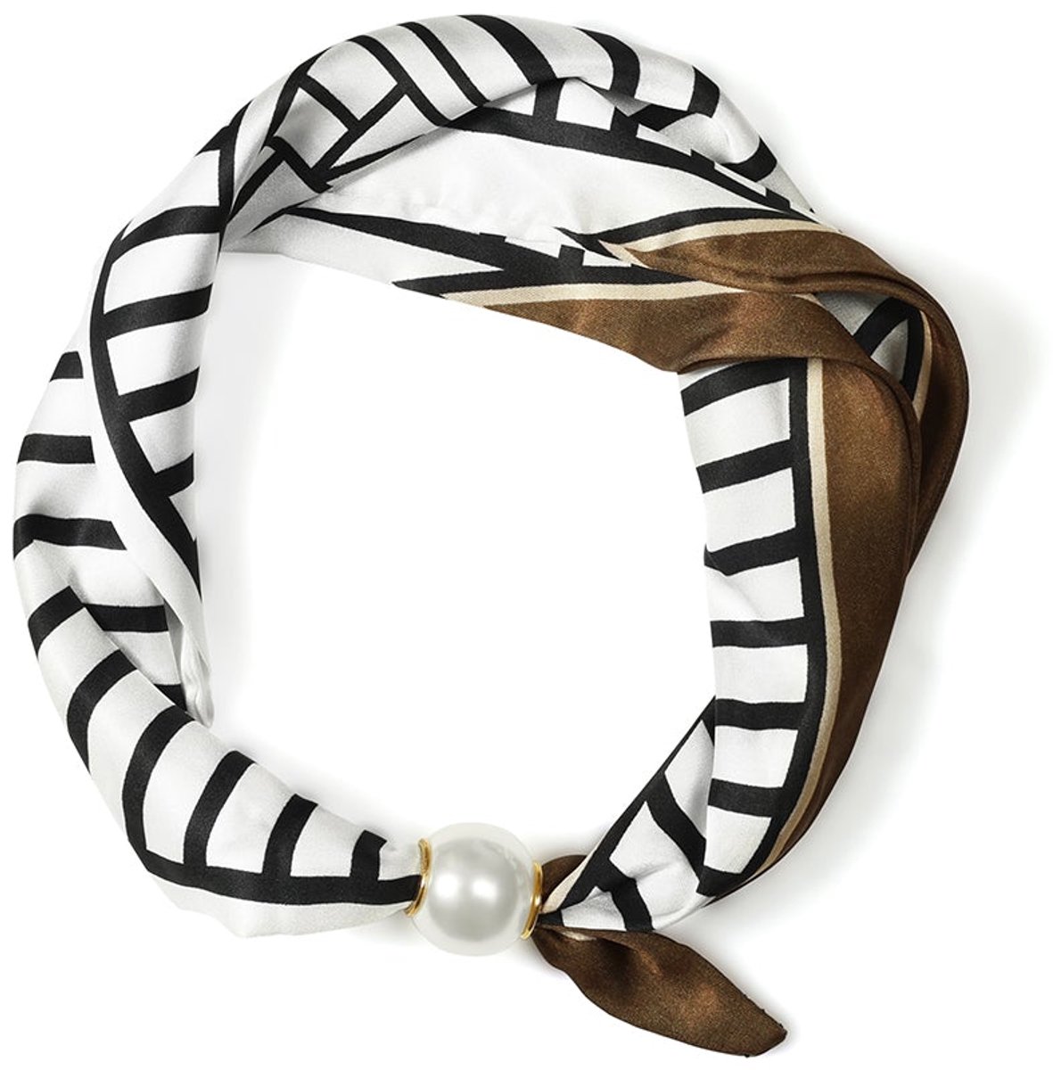 Zomersjaals met strepen, casual, polyester, dagelijkse accessoires