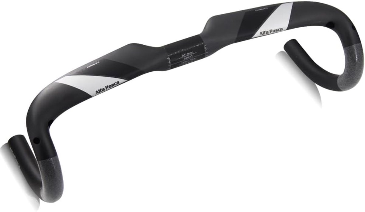 Carbon handlebar road bike Alfa Pasca aero handlebar road bike 31.8mm bicycle carbon handlebar 440mm aero bar UD mat - ShopVlot