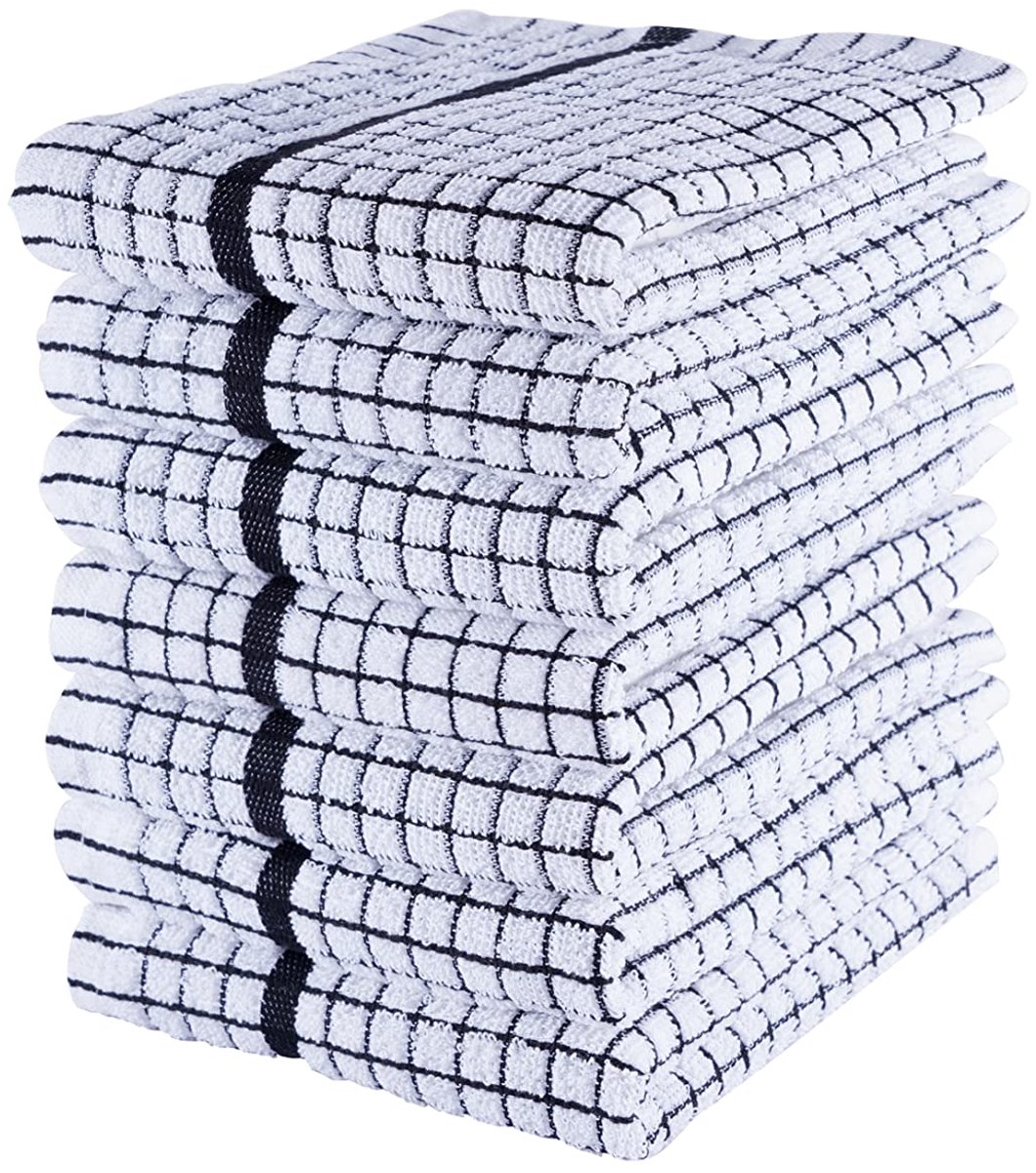 theedoeken pack van 3 - 100% katoen - luxe badstof - super absorberend - ShopVlot