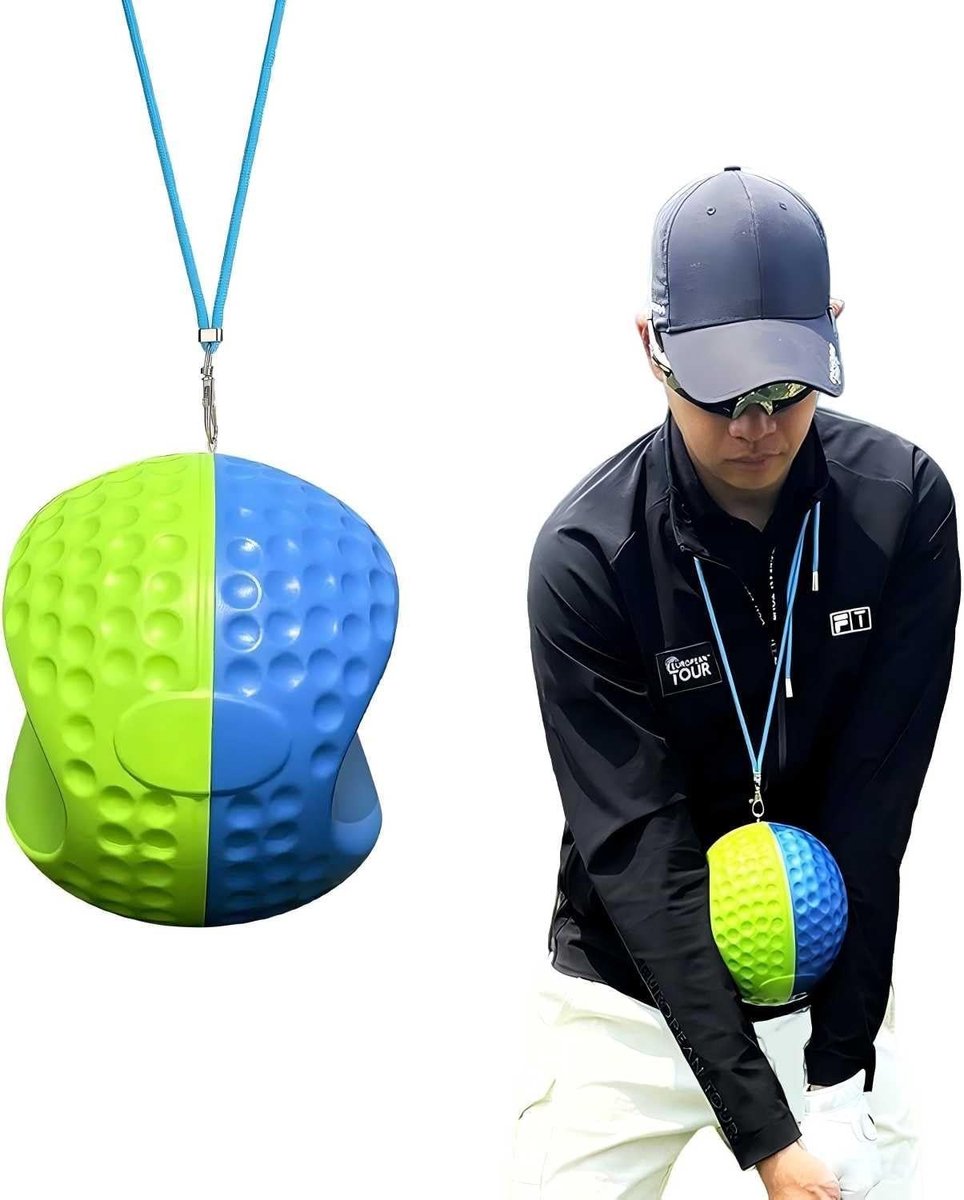 Golf Swing Trainer Bal voor Postuur- en Bewegingscorrectie, Inclusief Draagkoord voor Beginners, Ideaal voor Verbetering van Techniek en Precisie