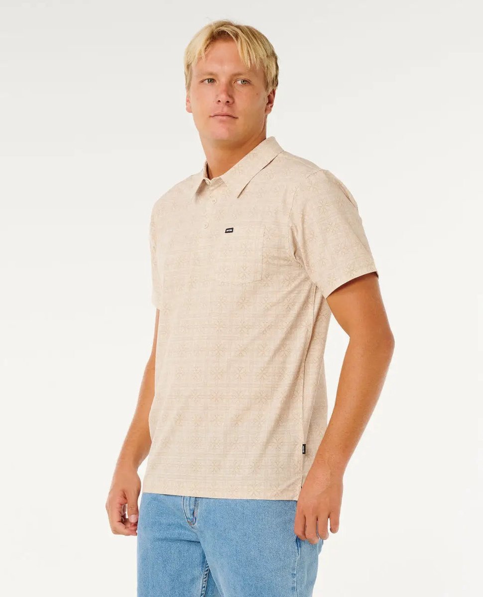 Rip Curl Sessions Aerotech Polo - Stone