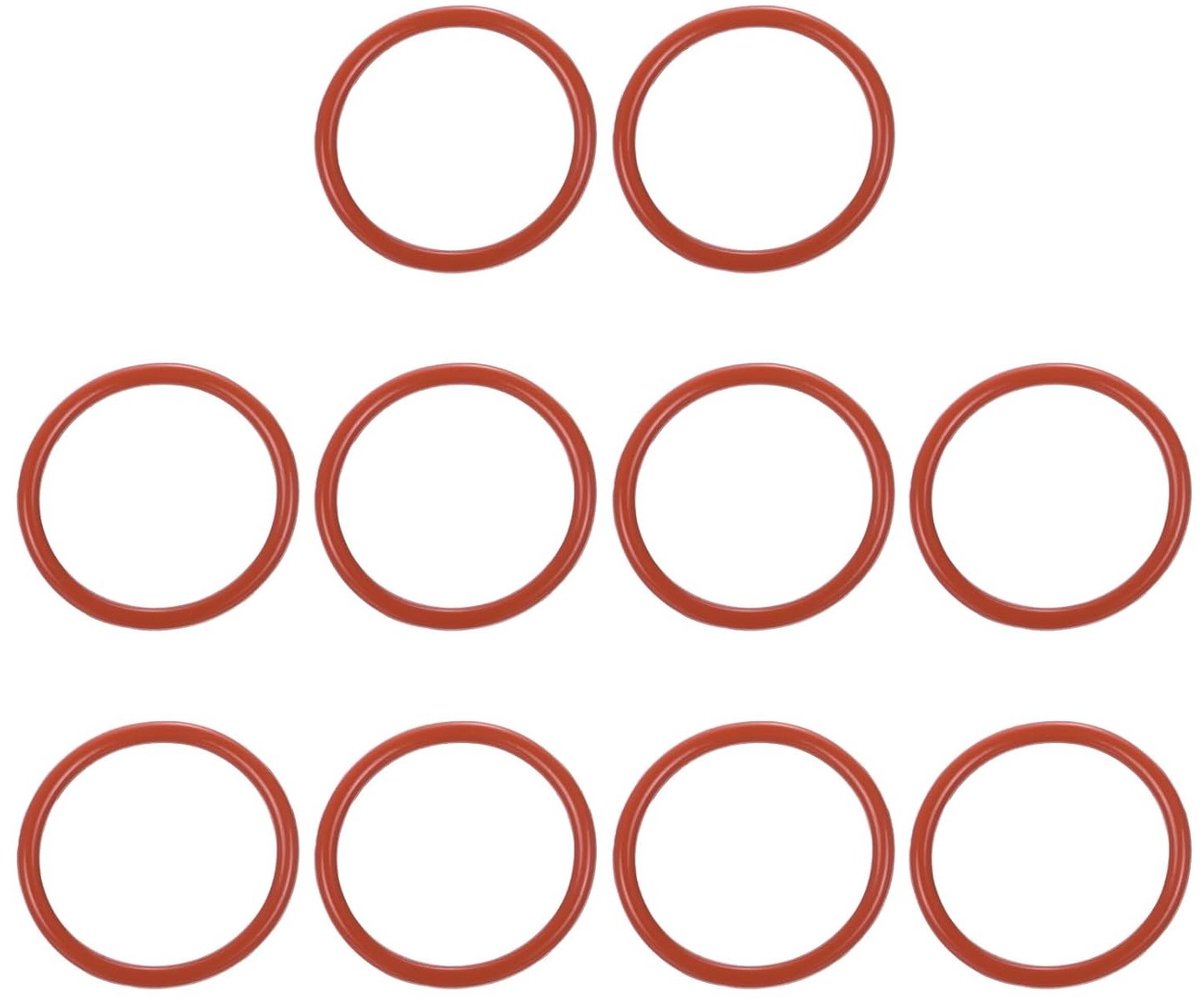 Silicone O-Ring 35mm OD 29mm ID 3mm Breedte, 30 Stuks Vervangingsafdichting voor Sanitaire Compressorkleppen, Rood, Duurzaam en Flexibel