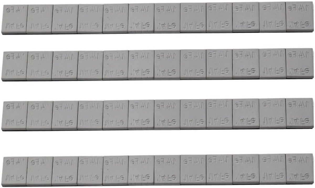 Set van 48 zelfklevende gewichten van 7g, grijze plakstrips voor wielen, ideaal voor balanceren en bevestigen