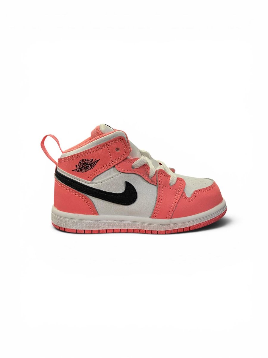 Jordan 1 Mid TD – Kinder Sneakers- Doos zonder deksel Zwart