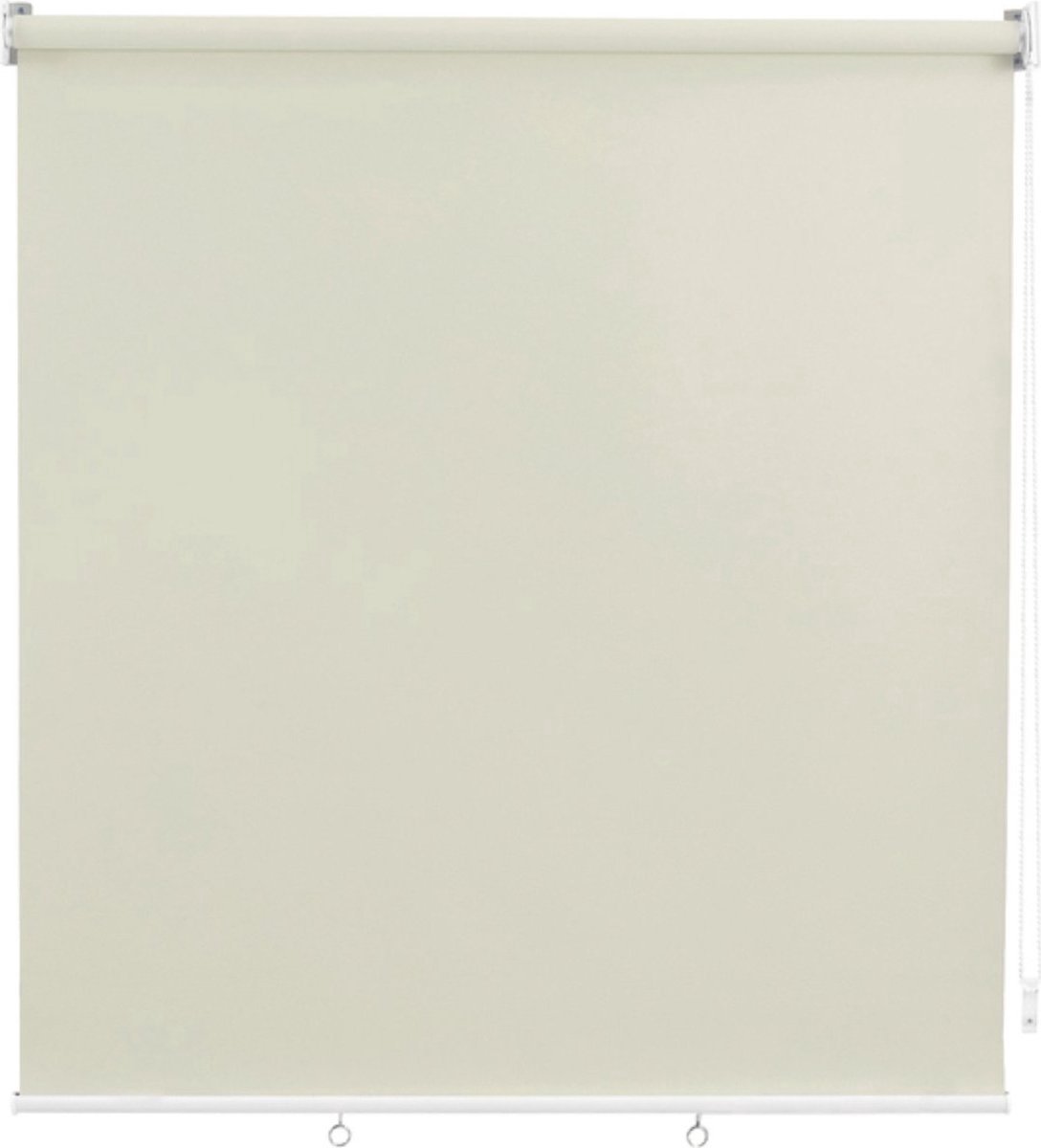 Gordijnenset 100x240cm Beige - Verduisterend en Isolerend en Zonder boren - Voor Woonkamer, Slaapkamer en Privacy