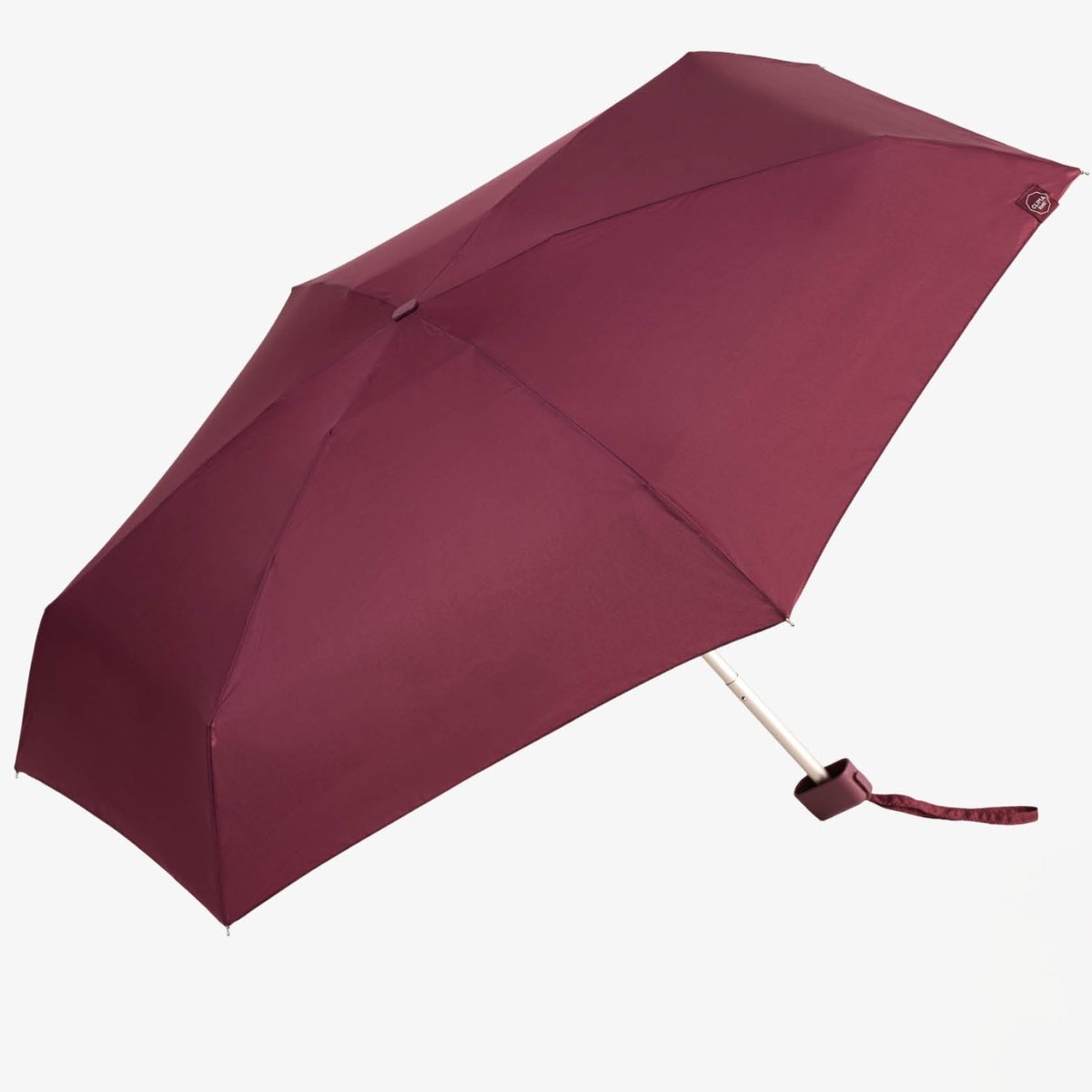 Pluvion Mini Paraplu Dames Bordeauxrood | Windproof | Compact 16cm | Incl. Beschermhoes