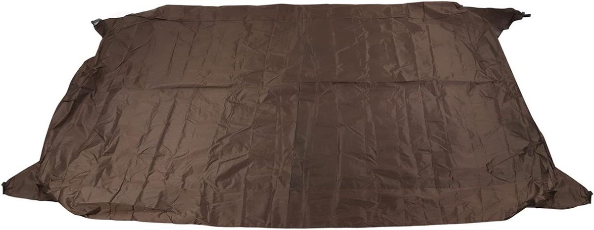 Ping Pong Tafelhoes - Tafeltennis Cover - Tafel Beschermen - Zilver Gecoat - 280 x 153 x 73 cm - Bruin